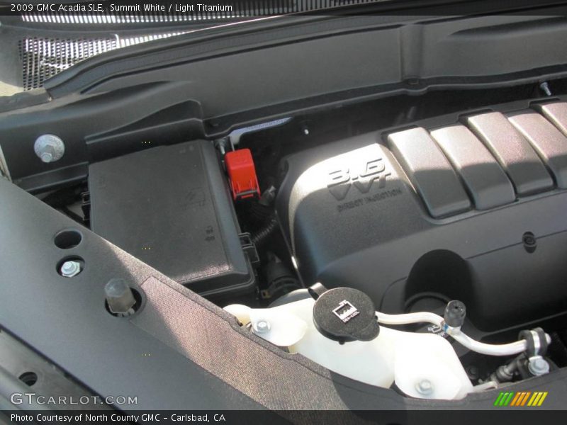 Summit White / Light Titanium 2009 GMC Acadia SLE