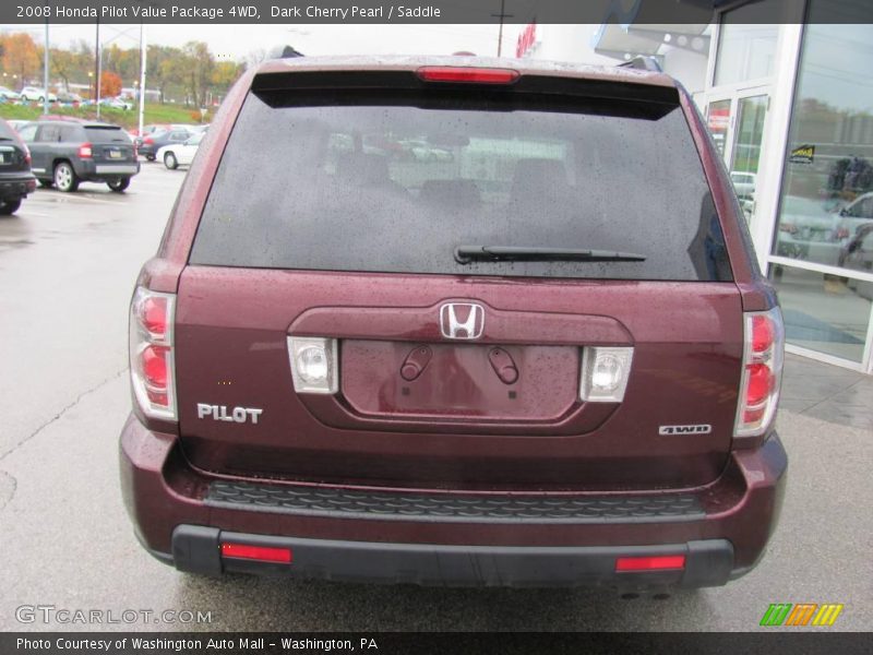 Dark Cherry Pearl / Saddle 2008 Honda Pilot Value Package 4WD