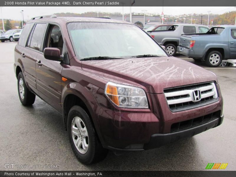 Dark Cherry Pearl / Saddle 2008 Honda Pilot Value Package 4WD