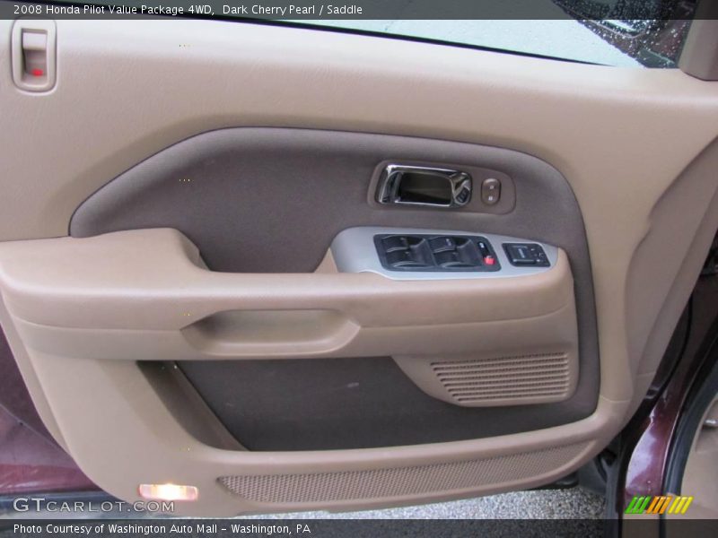 Dark Cherry Pearl / Saddle 2008 Honda Pilot Value Package 4WD