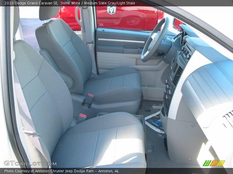 Stone White / Medium Slate Gray/Light Shale 2010 Dodge Grand Caravan SE