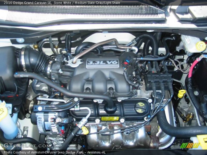 Stone White / Medium Slate Gray/Light Shale 2010 Dodge Grand Caravan SE
