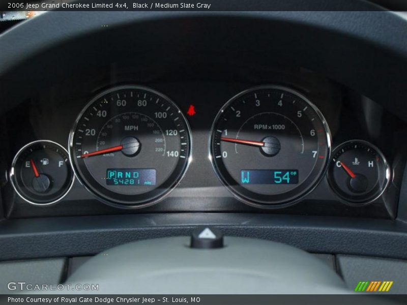 Black / Medium Slate Gray 2006 Jeep Grand Cherokee Limited 4x4