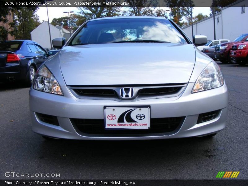 Alabaster Silver Metallic / Gray 2006 Honda Accord EX-L V6 Coupe