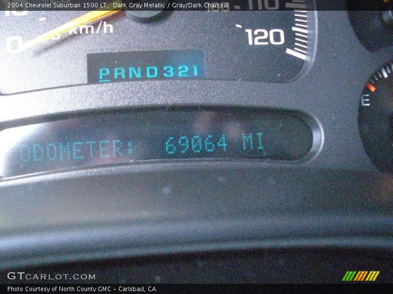 Dark Gray Metallic / Gray/Dark Charcoal 2004 Chevrolet Suburban 1500 LT