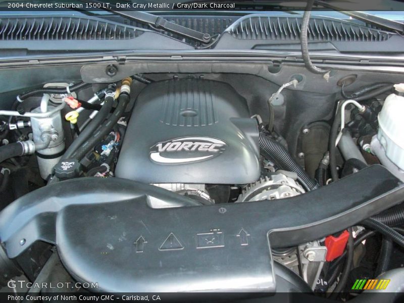 Dark Gray Metallic / Gray/Dark Charcoal 2004 Chevrolet Suburban 1500 LT