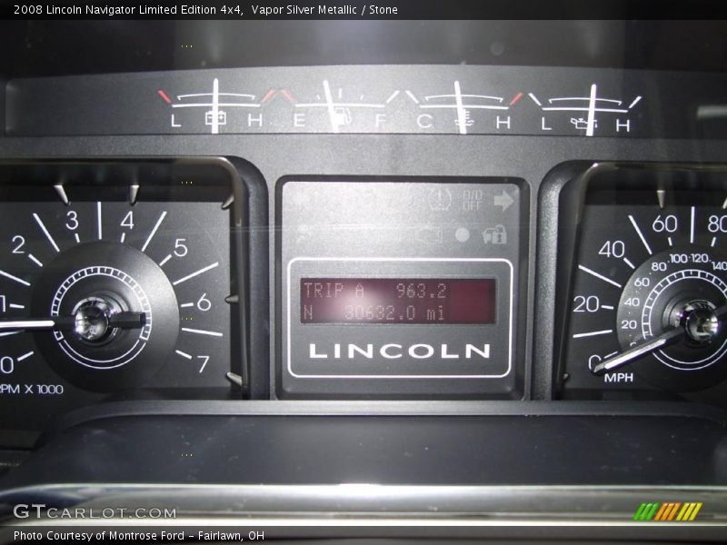 Vapor Silver Metallic / Stone 2008 Lincoln Navigator Limited Edition 4x4