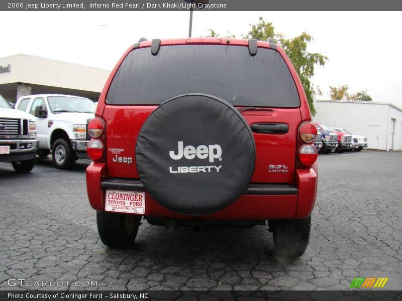 Inferno Red Pearl / Dark Khaki/Light Graystone 2006 Jeep Liberty Limited