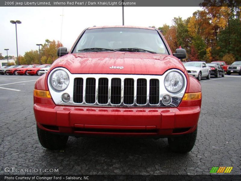 Inferno Red Pearl / Dark Khaki/Light Graystone 2006 Jeep Liberty Limited