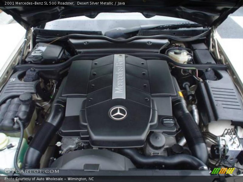 Desert Silver Metallic / Java 2001 Mercedes-Benz SL 500 Roadster