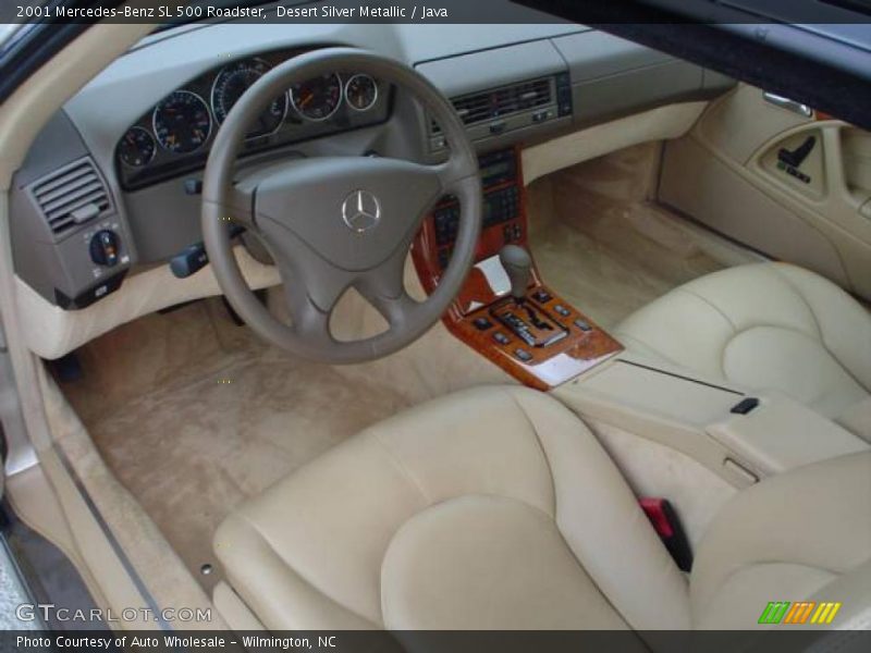 Desert Silver Metallic / Java 2001 Mercedes-Benz SL 500 Roadster