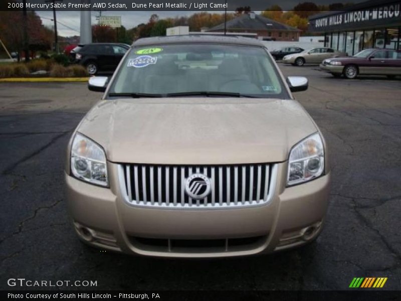 Dune Pearl Metallic / Light Camel 2008 Mercury Sable Premier AWD Sedan