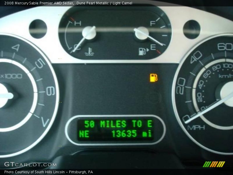 Dune Pearl Metallic / Light Camel 2008 Mercury Sable Premier AWD Sedan
