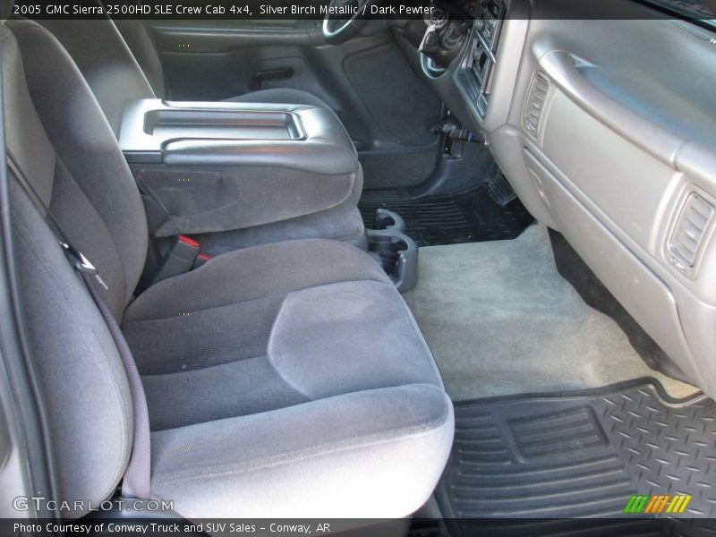 Silver Birch Metallic / Dark Pewter 2005 GMC Sierra 2500HD SLE Crew Cab 4x4