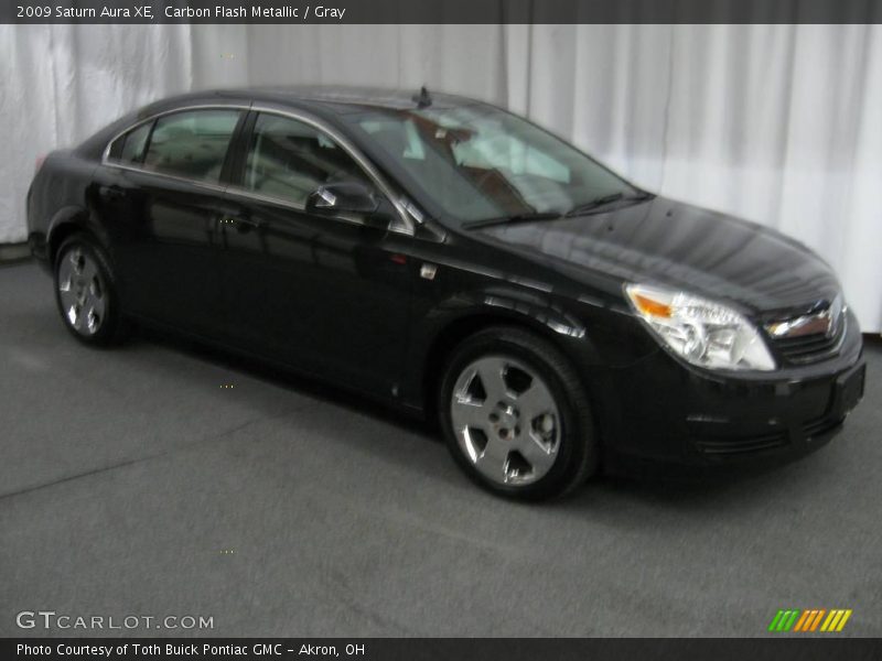 Carbon Flash Metallic / Gray 2009 Saturn Aura XE