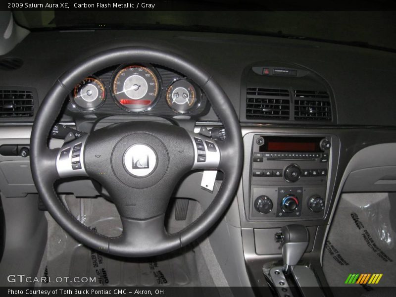 Carbon Flash Metallic / Gray 2009 Saturn Aura XE