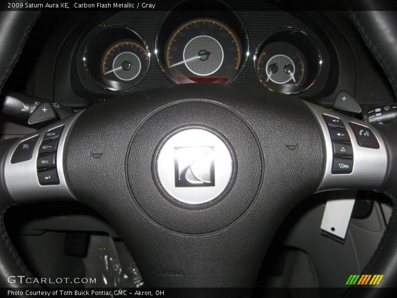 Carbon Flash Metallic / Gray 2009 Saturn Aura XE
