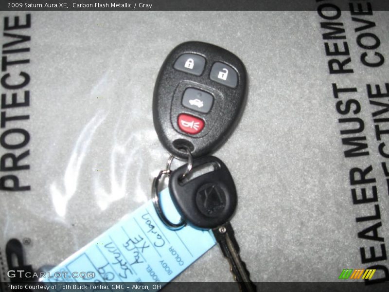 Carbon Flash Metallic / Gray 2009 Saturn Aura XE