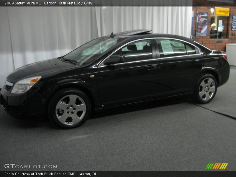 Carbon Flash Metallic / Gray 2009 Saturn Aura XE
