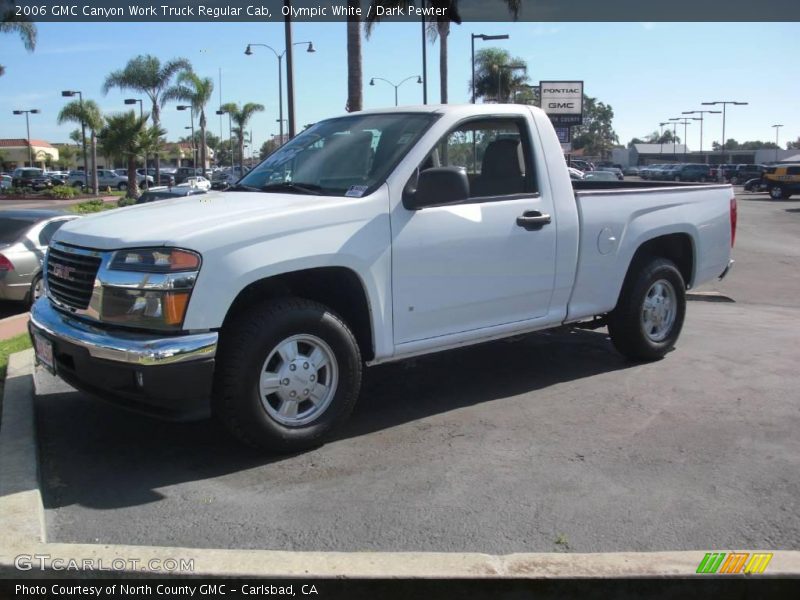 Olympic White / Dark Pewter 2006 GMC Canyon Work Truck Regular Cab
