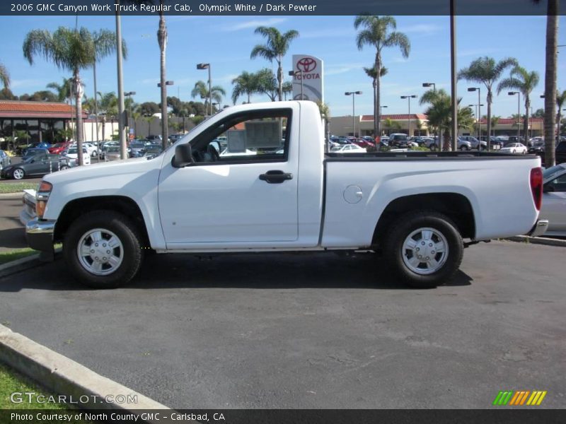 Olympic White / Dark Pewter 2006 GMC Canyon Work Truck Regular Cab