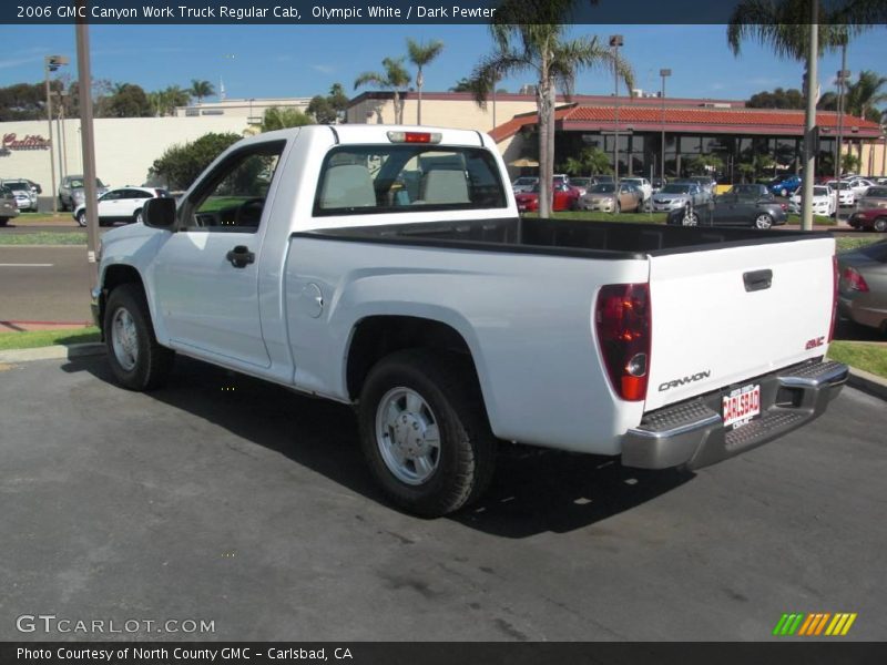 Olympic White / Dark Pewter 2006 GMC Canyon Work Truck Regular Cab