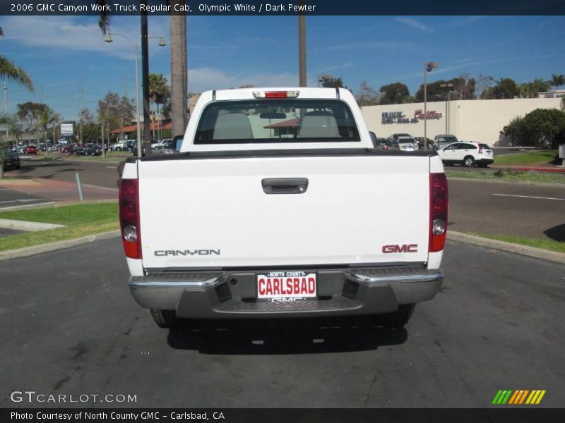 Olympic White / Dark Pewter 2006 GMC Canyon Work Truck Regular Cab