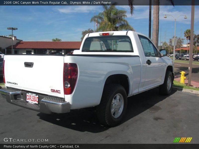 Olympic White / Dark Pewter 2006 GMC Canyon Work Truck Regular Cab
