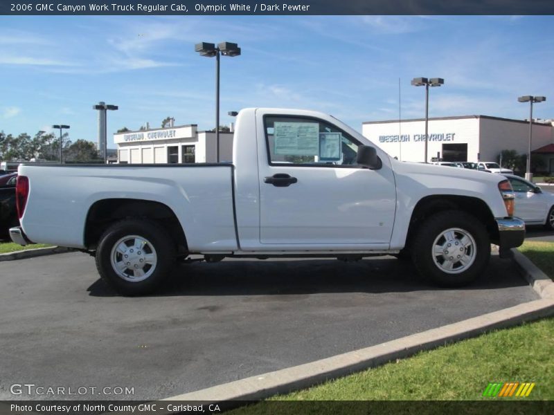 Olympic White / Dark Pewter 2006 GMC Canyon Work Truck Regular Cab