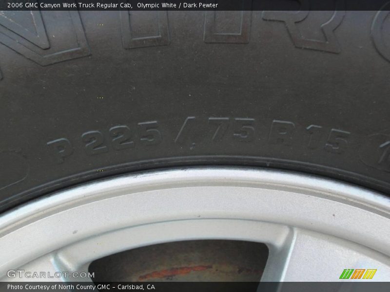Olympic White / Dark Pewter 2006 GMC Canyon Work Truck Regular Cab