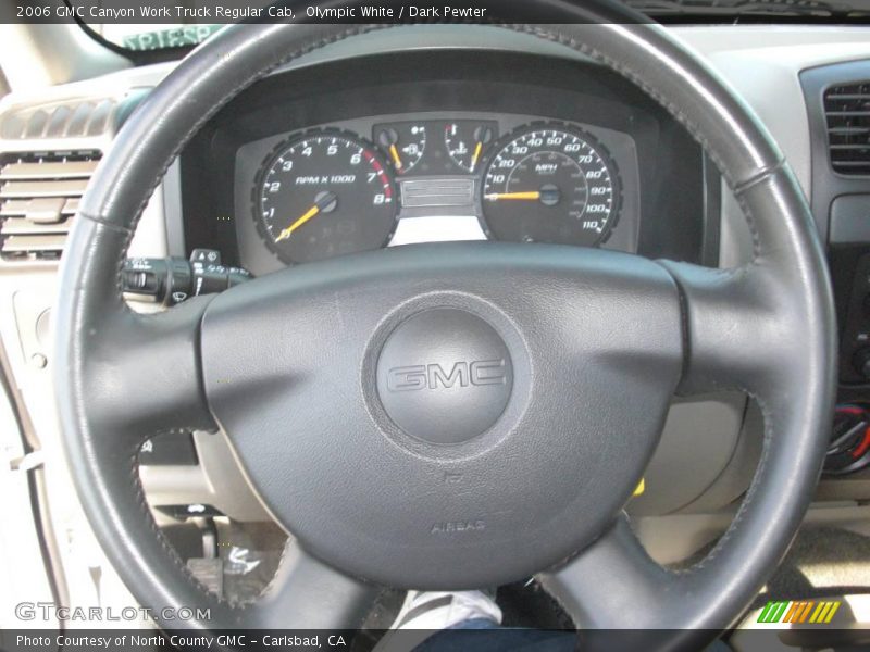 Olympic White / Dark Pewter 2006 GMC Canyon Work Truck Regular Cab