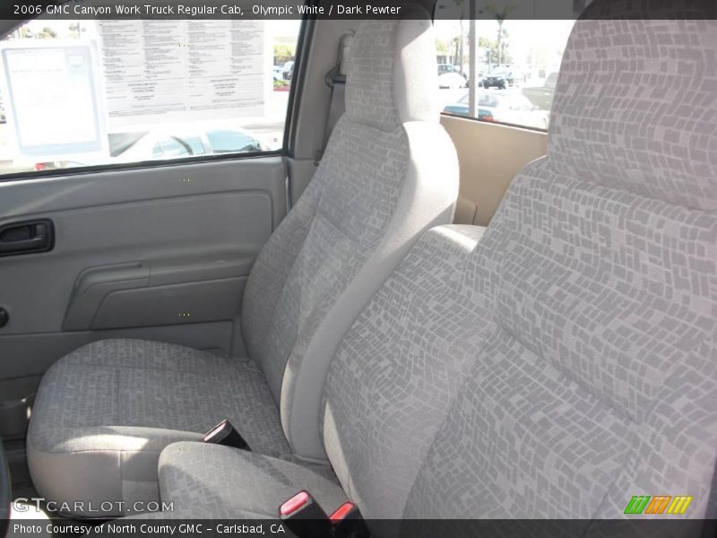 Olympic White / Dark Pewter 2006 GMC Canyon Work Truck Regular Cab