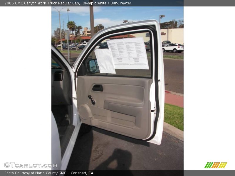 Olympic White / Dark Pewter 2006 GMC Canyon Work Truck Regular Cab