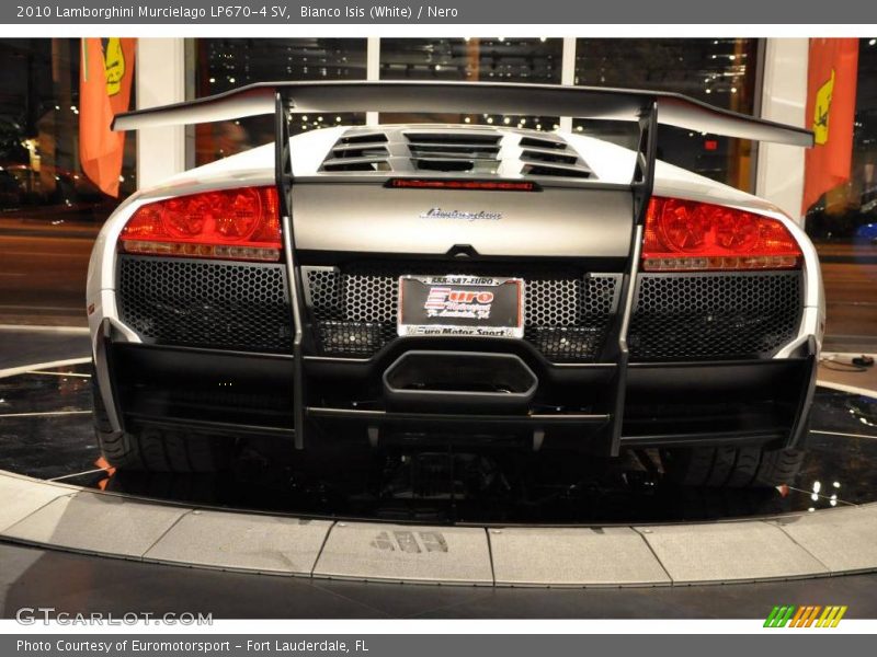Bianco Isis (White) / Nero 2010 Lamborghini Murcielago LP670-4 SV