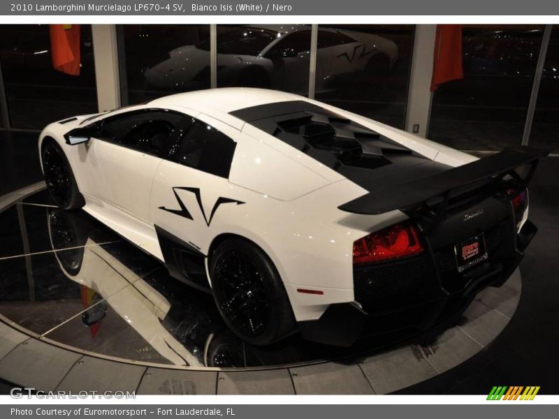 Bianco Isis (White) / Nero 2010 Lamborghini Murcielago LP670-4 SV