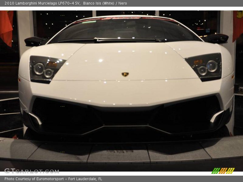 Bianco Isis (White) / Nero 2010 Lamborghini Murcielago LP670-4 SV