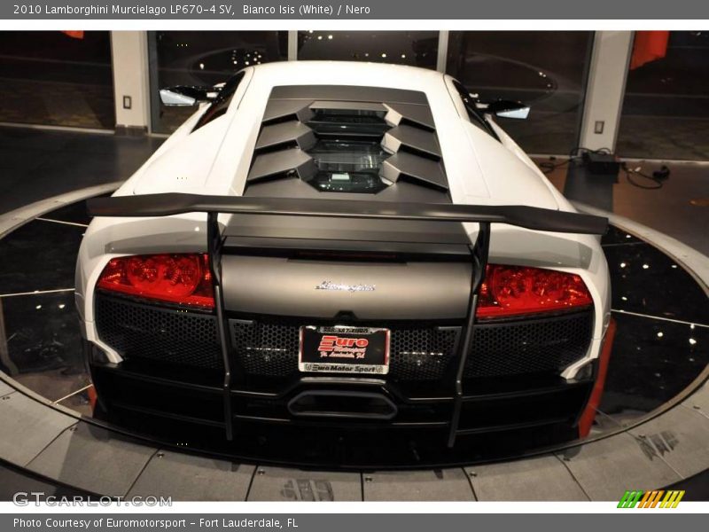 Bianco Isis (White) / Nero 2010 Lamborghini Murcielago LP670-4 SV