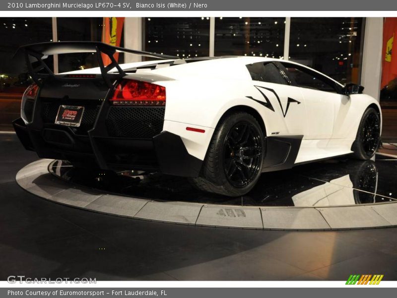 Bianco Isis (White) / Nero 2010 Lamborghini Murcielago LP670-4 SV