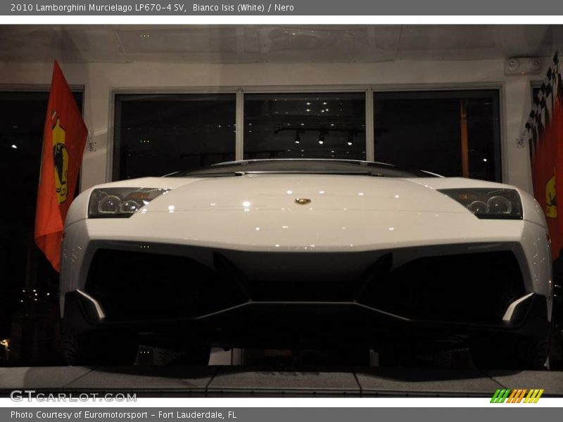 Bianco Isis (White) / Nero 2010 Lamborghini Murcielago LP670-4 SV