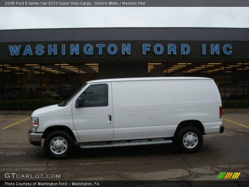 Oxford White / Medium Flint 2008 Ford E Series Van E250 Super Duty Cargo