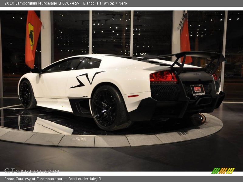 Bianco Isis (White) / Nero 2010 Lamborghini Murcielago LP670-4 SV
