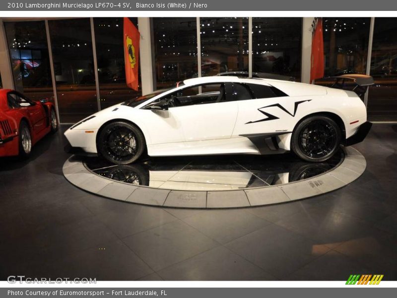Bianco Isis (White) / Nero 2010 Lamborghini Murcielago LP670-4 SV
