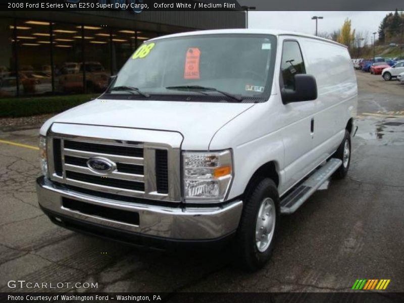 Oxford White / Medium Flint 2008 Ford E Series Van E250 Super Duty Cargo