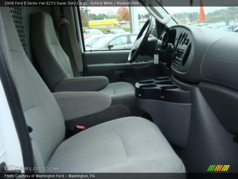 Oxford White / Medium Flint 2008 Ford E Series Van E250 Super Duty Cargo