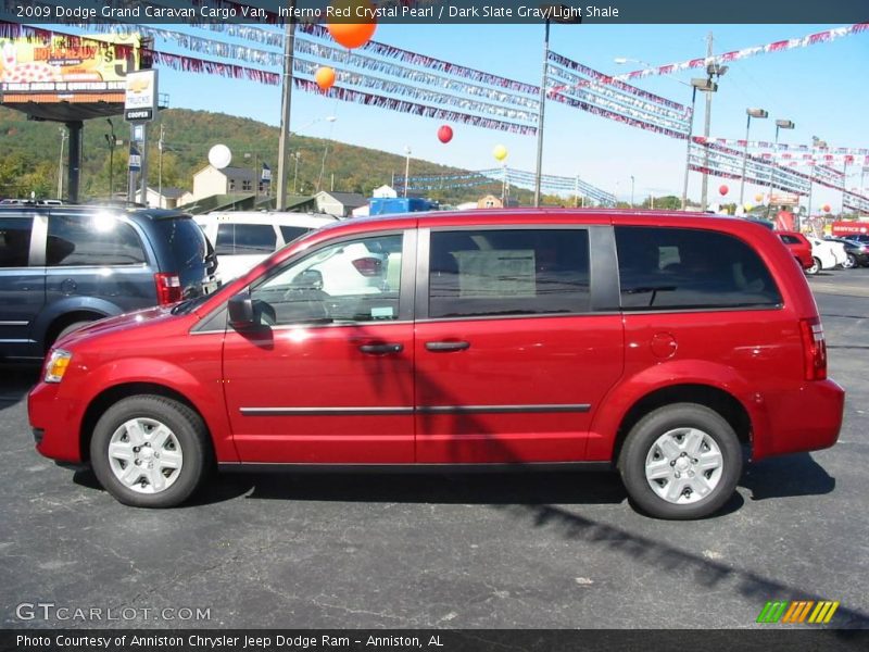 Inferno Red Crystal Pearl / Dark Slate Gray/Light Shale 2009 Dodge Grand Caravan Cargo Van