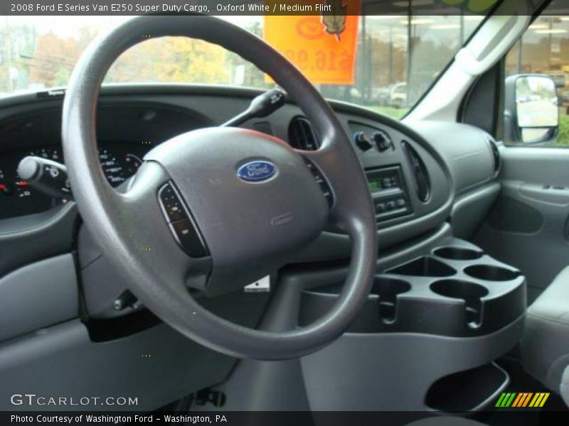 Oxford White / Medium Flint 2008 Ford E Series Van E250 Super Duty Cargo