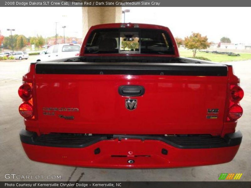Flame Red / Dark Slate Gray/Medium Slate Gray 2008 Dodge Dakota SLT Crew Cab