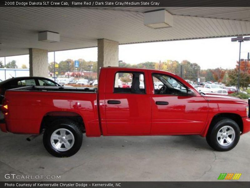 Flame Red / Dark Slate Gray/Medium Slate Gray 2008 Dodge Dakota SLT Crew Cab