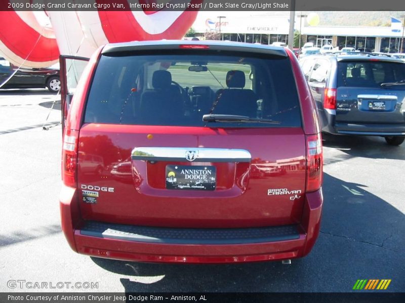 Inferno Red Crystal Pearl / Dark Slate Gray/Light Shale 2009 Dodge Grand Caravan Cargo Van
