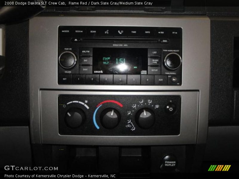 Flame Red / Dark Slate Gray/Medium Slate Gray 2008 Dodge Dakota SLT Crew Cab